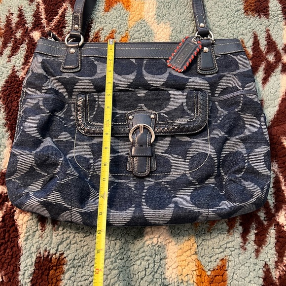 Coach Authentic Signature Denim handbag NWOT - Picture 8 of 16